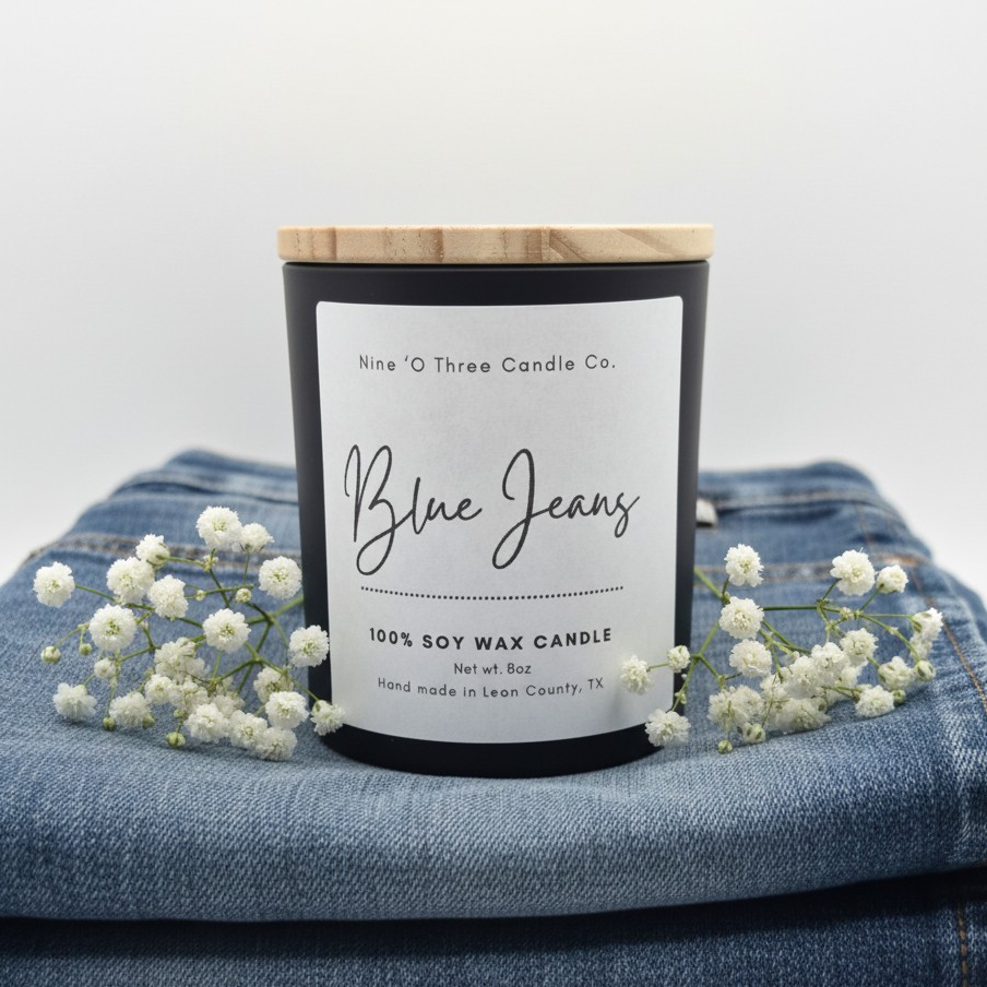 Blue Jeans 8oz 100% Soy Candle